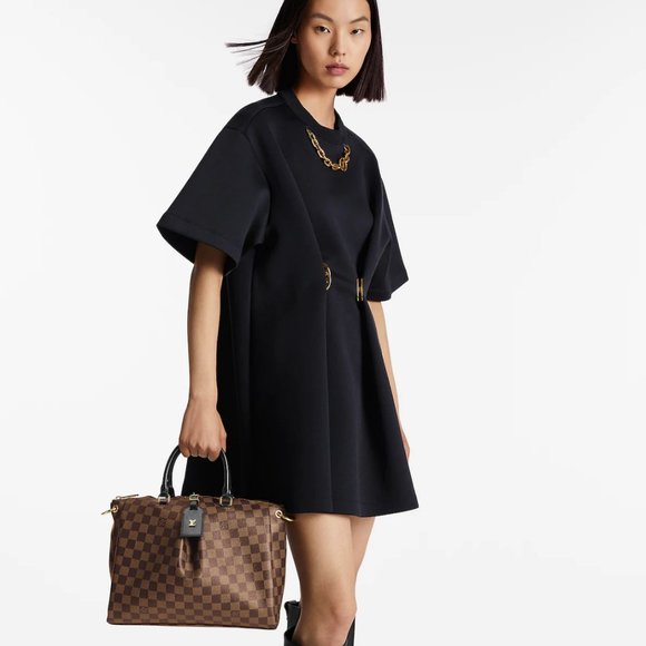 💎 Authentic 💎 Louis Vuitton Damier Ebène Odeon Tote MM in Impeccable Condition - Picture 8 of 16